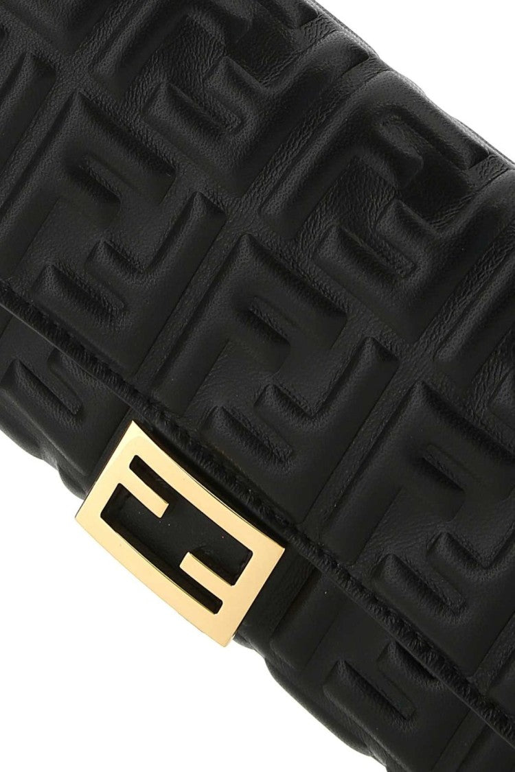 Fendi Quilted Black Leather Shoulder Bag