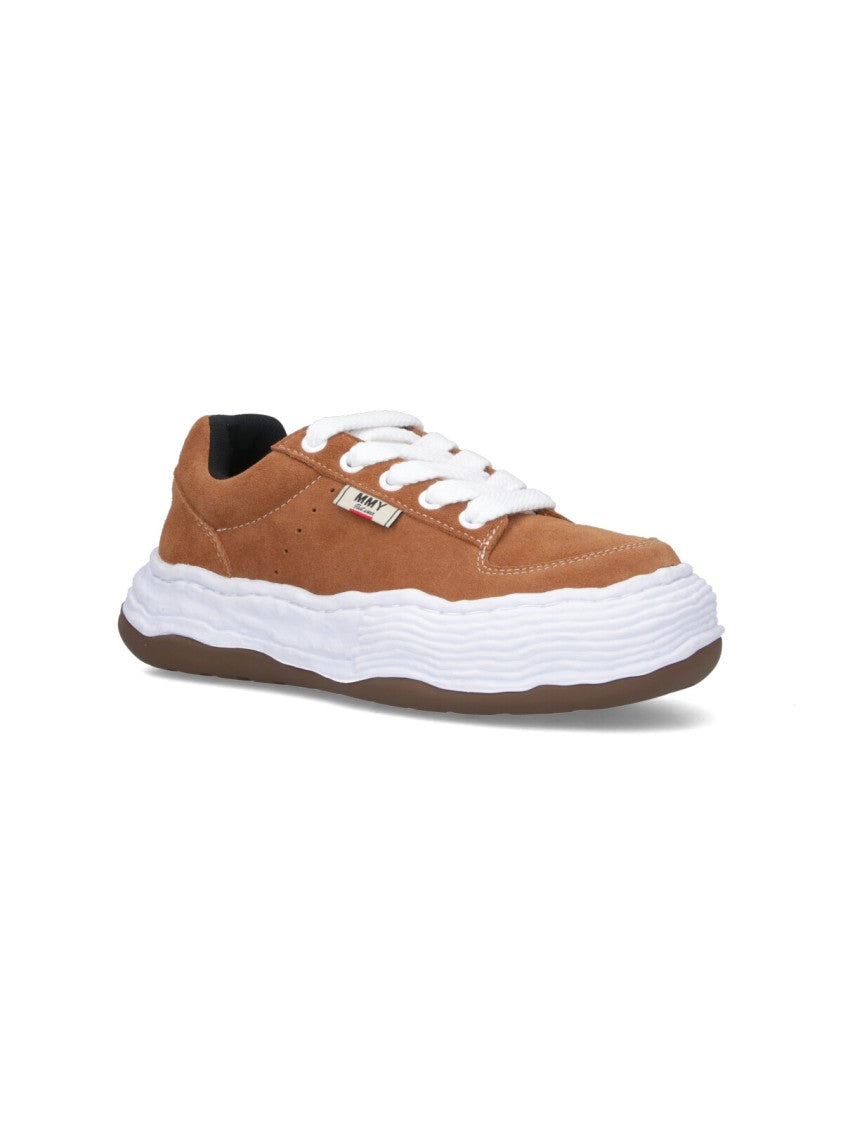 Maison Mihara Yasuhiro Brown Calf Leather Low-Top Sneakers
