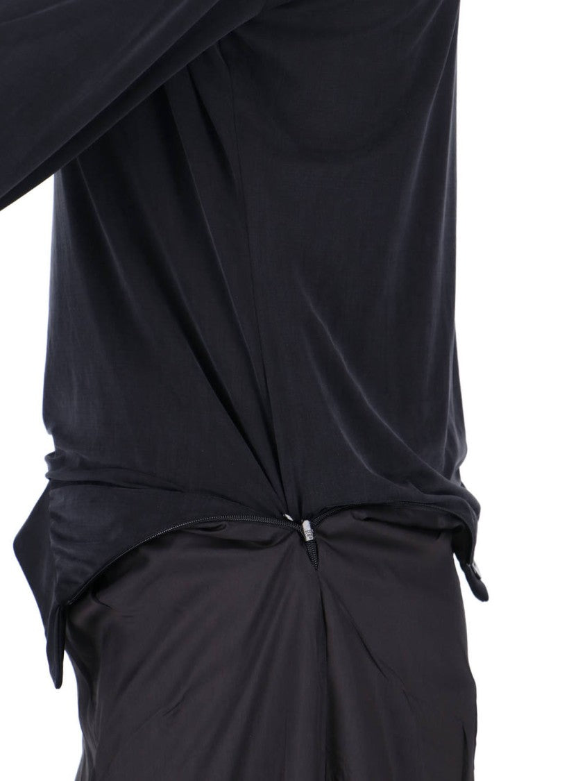 Maison Margiela Sleek Black Dress With Timeless Silhouette
