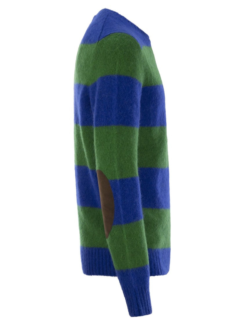 Polo Ralph Lauren Striped Jersey With Suede Patches