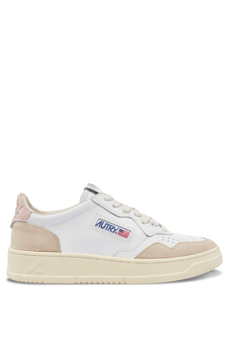 Autry Medalist Low Leat Suede Wht Pow