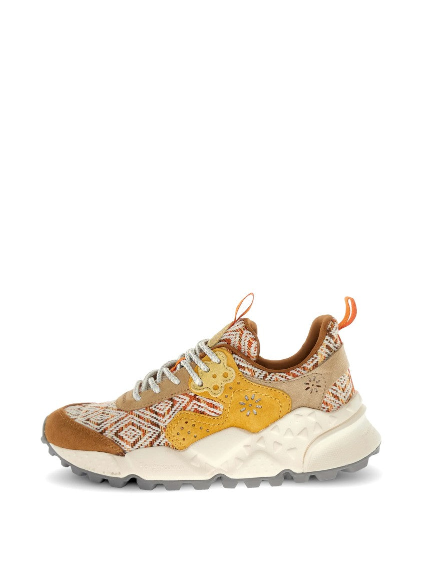 Flower Mountain Tan Orange Kotetsu Suede Sneakers