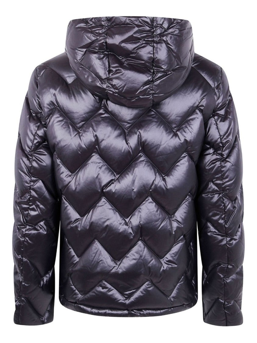 Peuterey Chevron Quilted Puffer Jacket With Hood