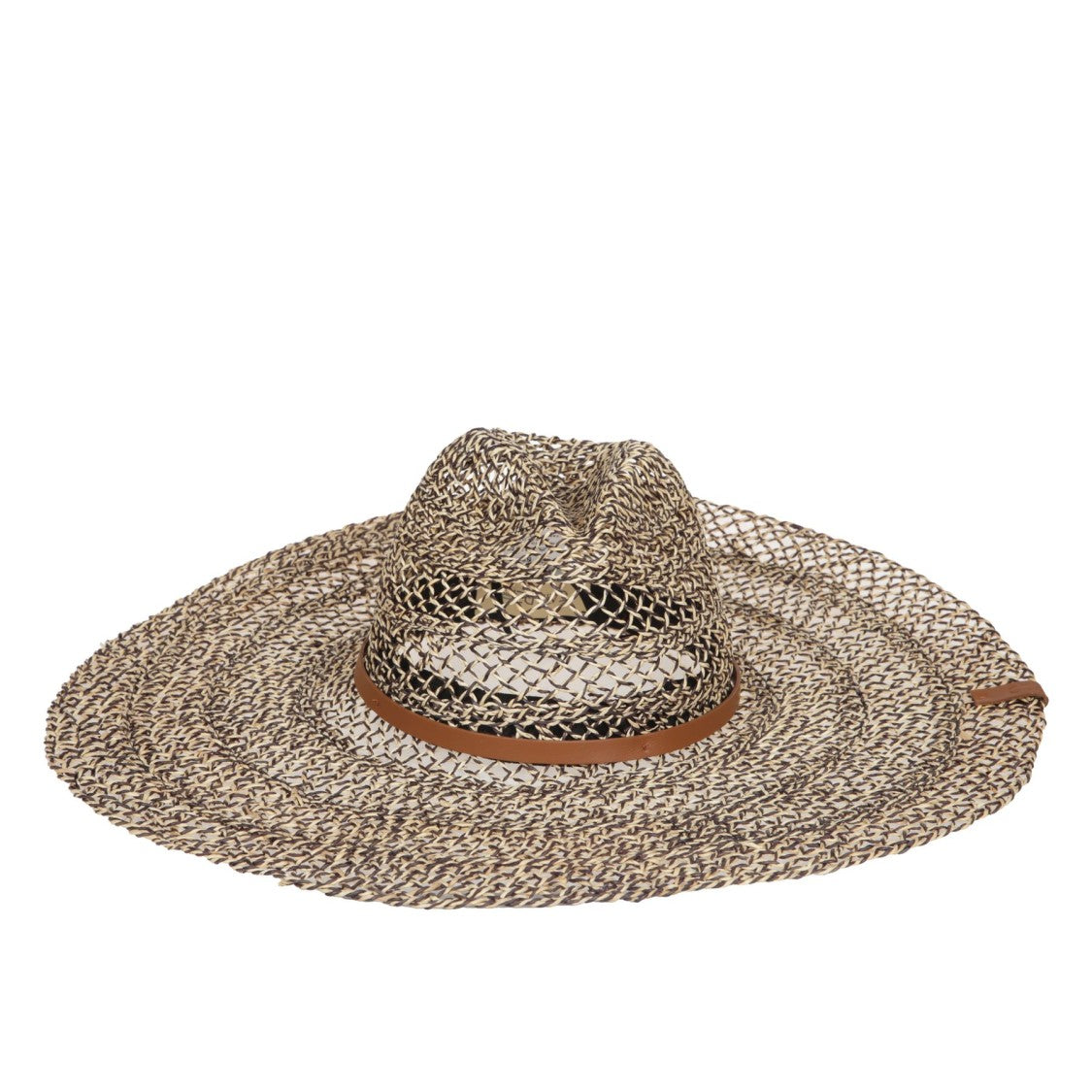 Catarzi Wide-Brimmed Woven Hat With Structured Crown