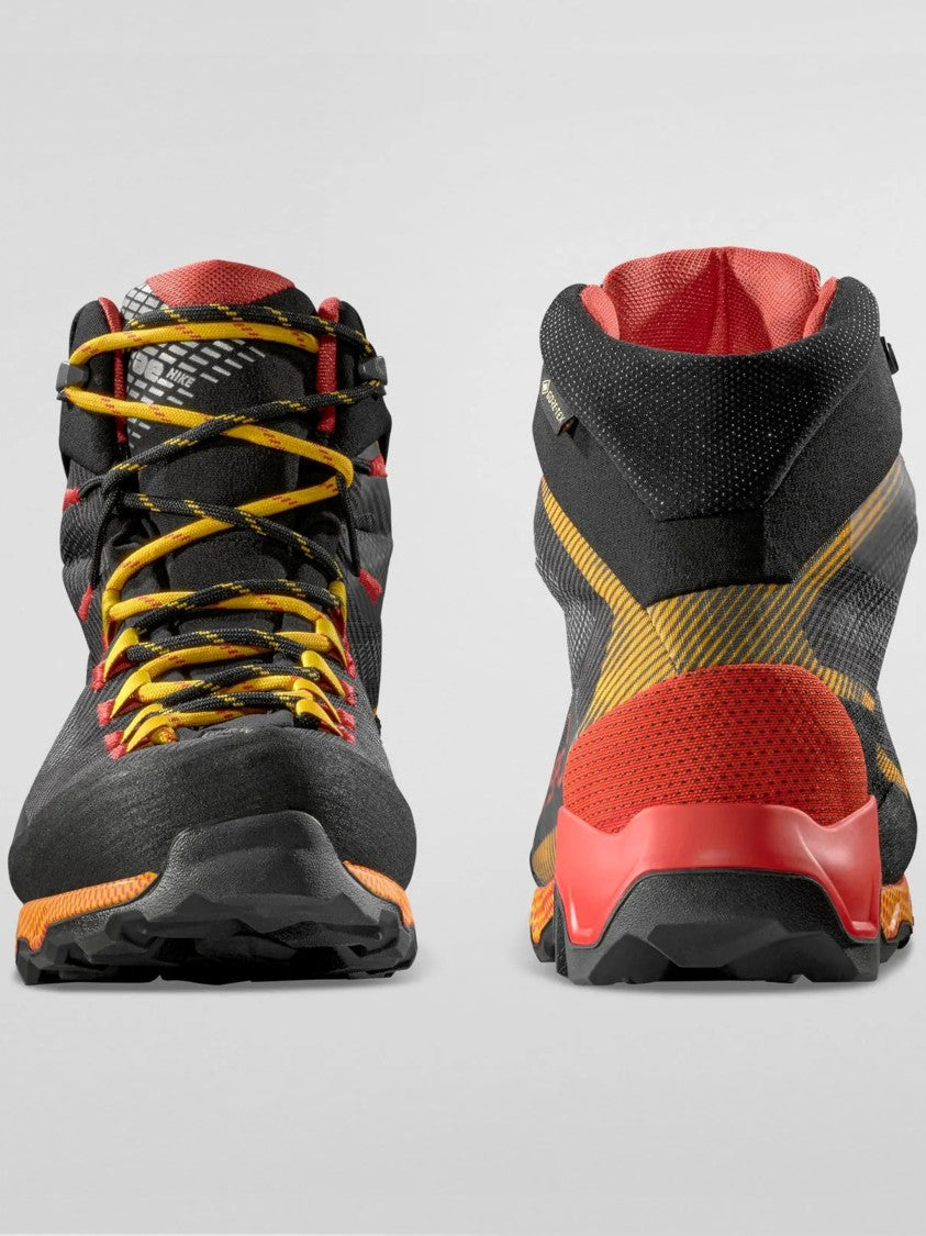 La Sportiva Black/Yellow Aequilibrium Hike High-Top Hiking Shoe