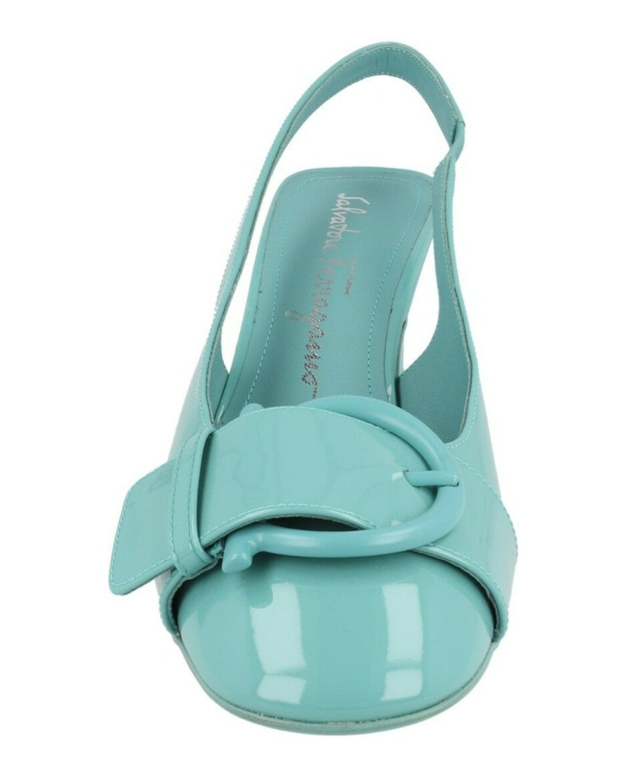 Ferragamo Briget 55 Patent Leather Slingback Pumps