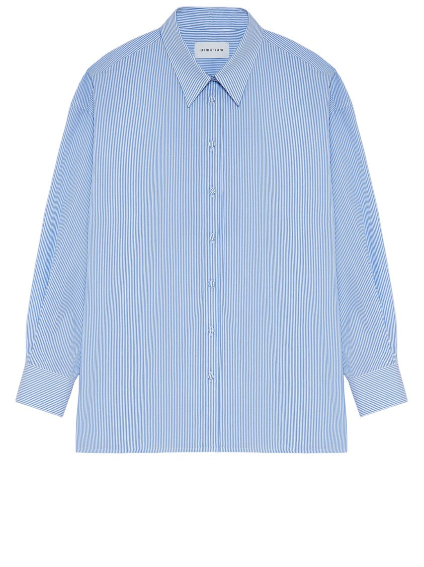 Armarium Blue/White Cotton Striped Shirt
