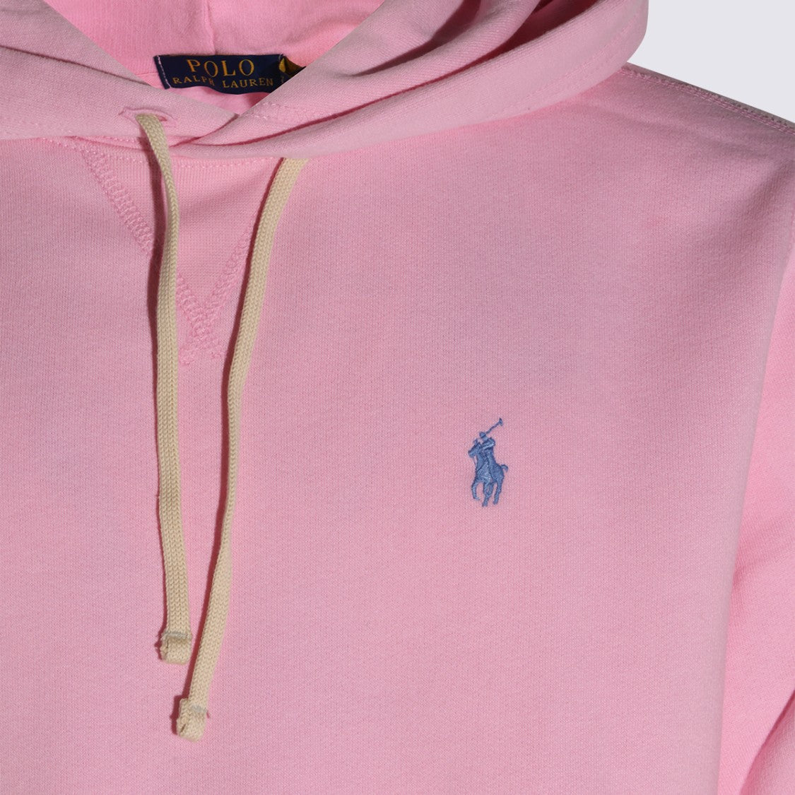 Polo Ralph Lauren Soft Pink Hoodie With Embroidered Logo