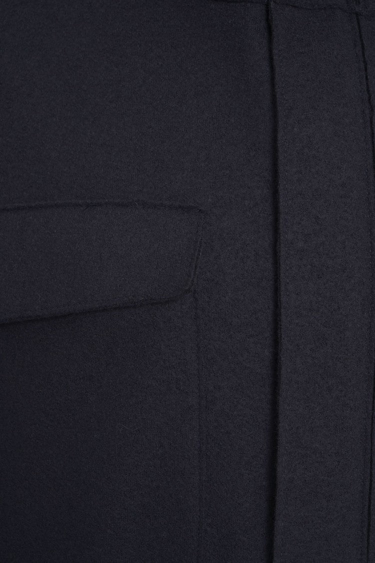 Transit Hooded Jacket With Hidden Zipper And Textured Fabric