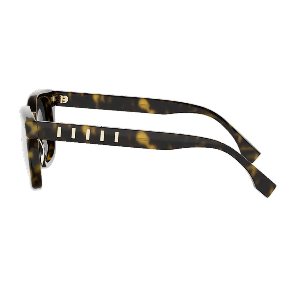 Fendi Havana Five Sisters Square Acetate Sunglasses