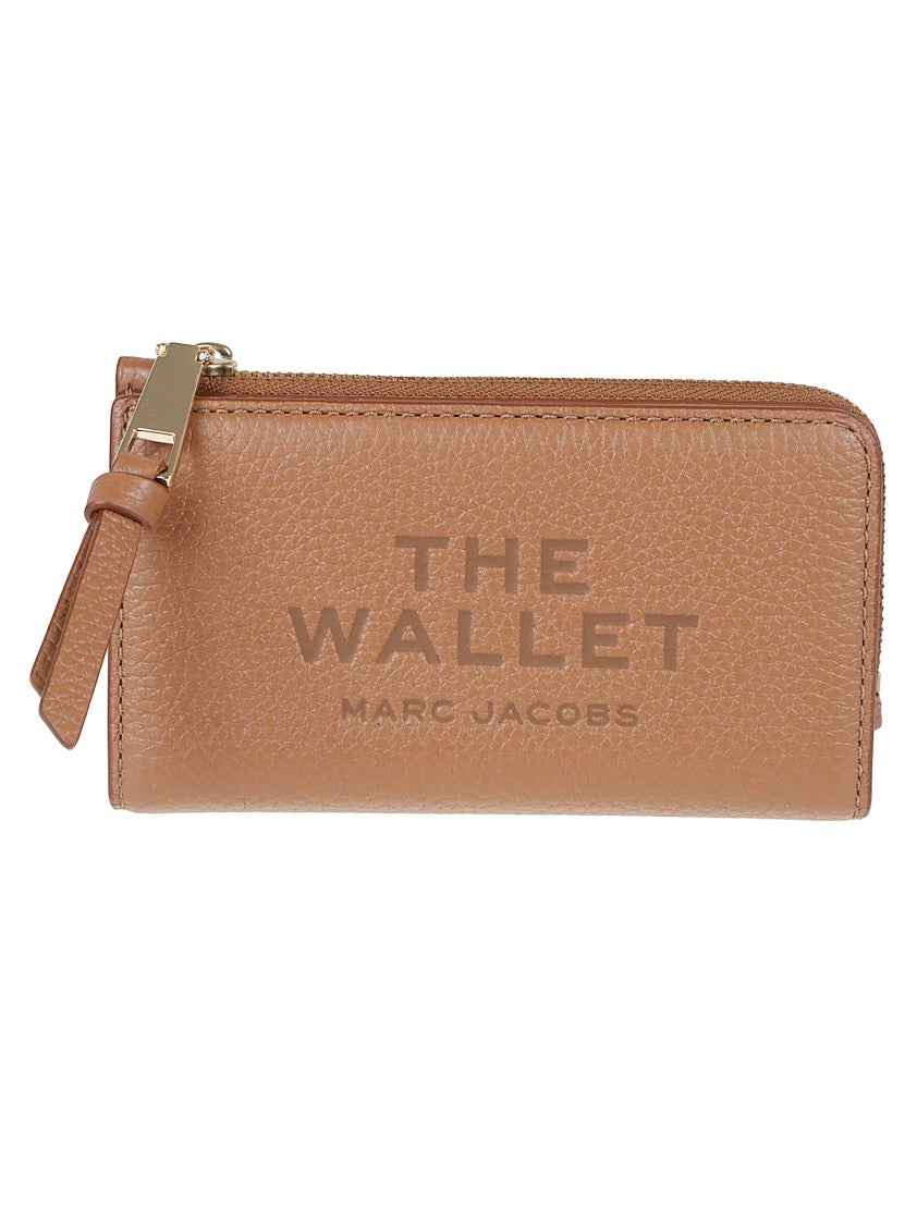 Marc Jacobs Logo-Embossed Brown Leather Wallet