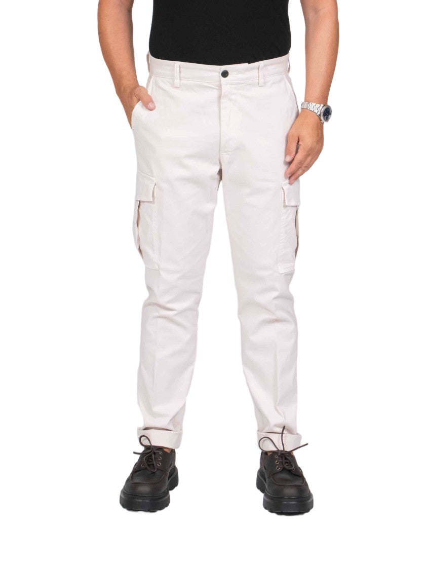 Eleventy Straight-Leg Flap-Pocket Cargo Pants