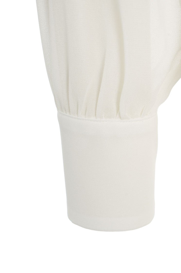 Elisabetta Franchi Fluid White Blouse