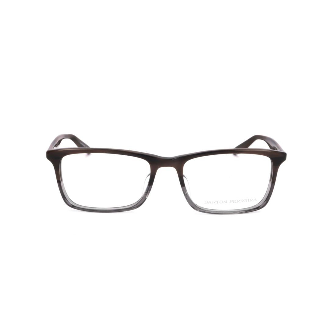 Barton Perreira Bp5041 541Rd Rectangular Gradient Brown Eyeglasses With Curved Temples