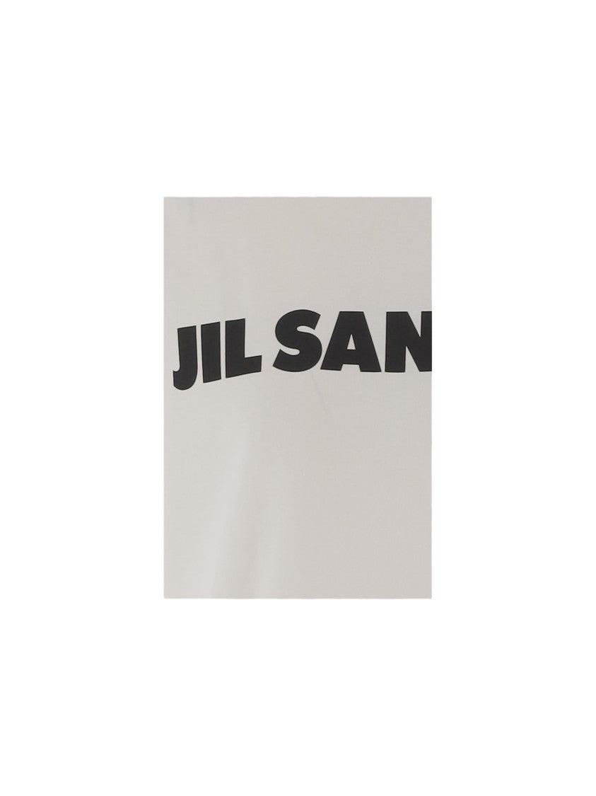 Jil Sander Cotton Jersey T-Shirt With Contrasting Logo Print