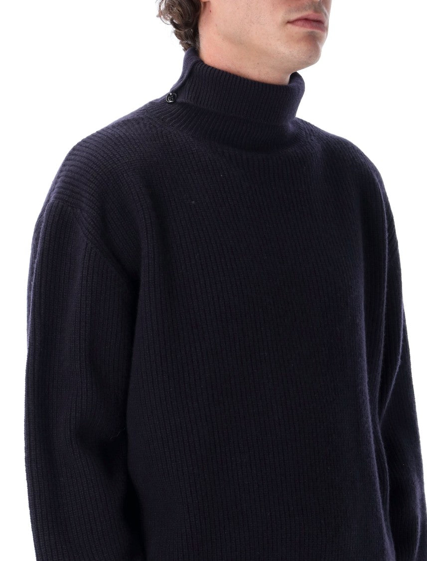 Tonywack Ribbed Oversized High-Neck Sweater