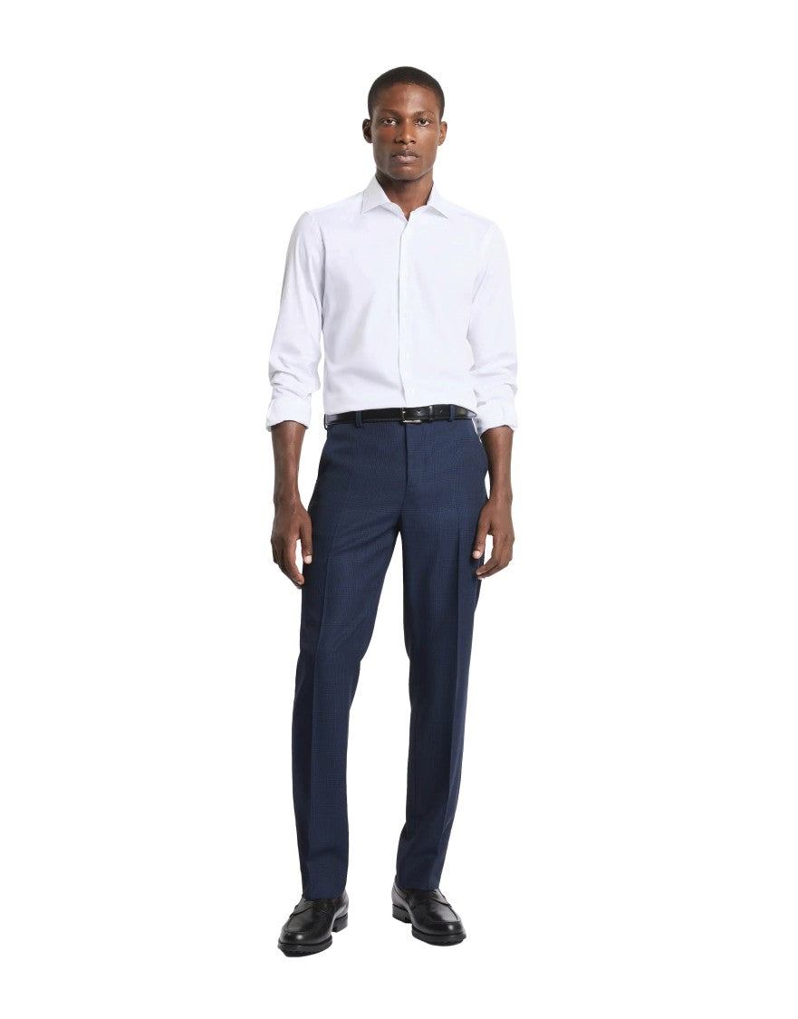 Fay French Collar Stretch Shirt With Modern Fit