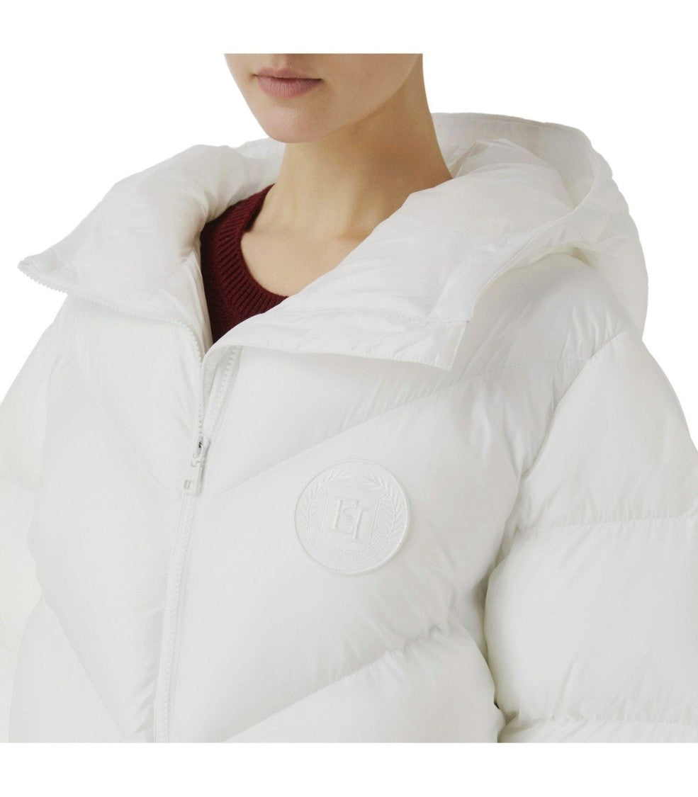 Elisabetta Franchi Ivory Padded Jacket