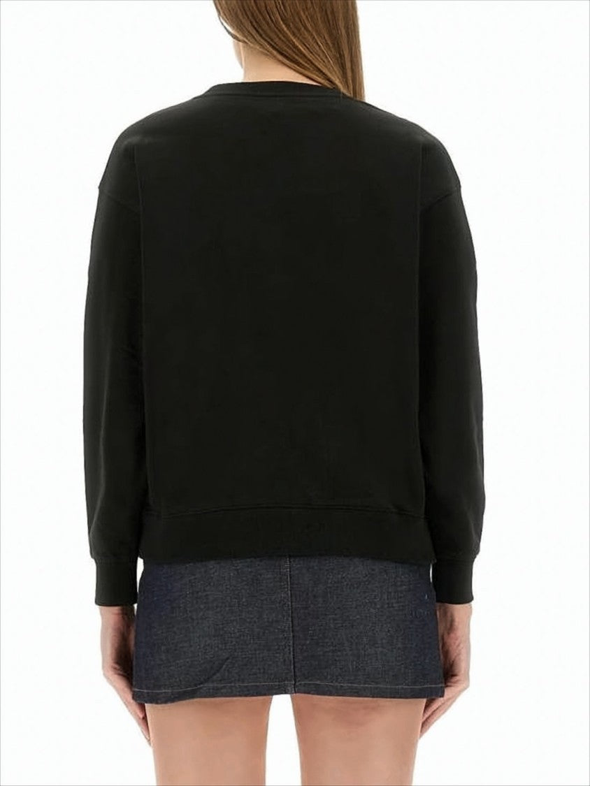 Kenzo Relaxed Fit Long-Sleeve Top With Floral Applique