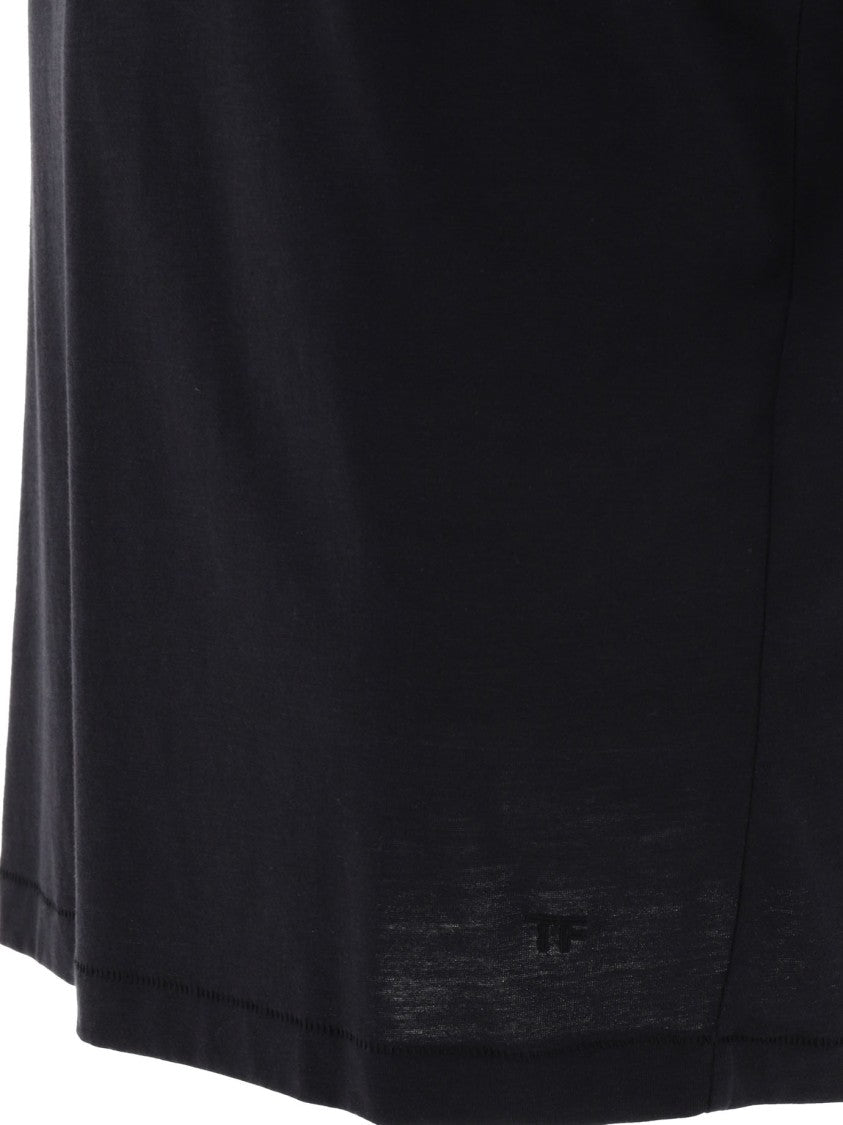 Tom Ford Cotton-Lyocell Blend T-Shirt With Classic Crew Neck