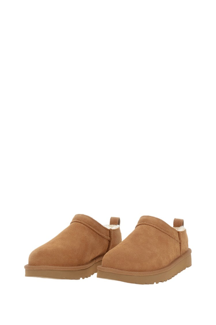 Ugg Water-Repellent Suede Slip-On Shoes With Sheepskin Lining