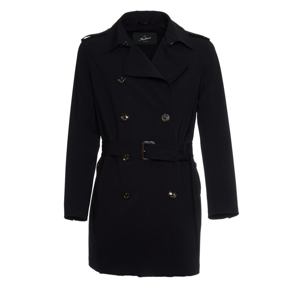 Montecore Double-Breasted Stretch Fabric Trench Coat