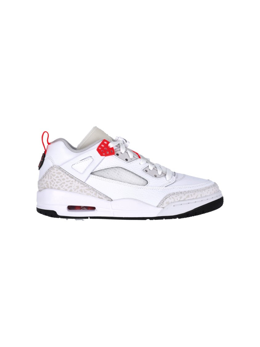 Nike White Jordan Spizike Low-Top Leather Sneakers