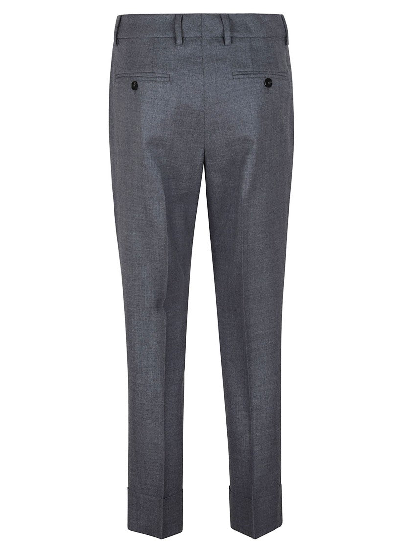 Incotex Tailored Wool Trousers With Classic Waistband