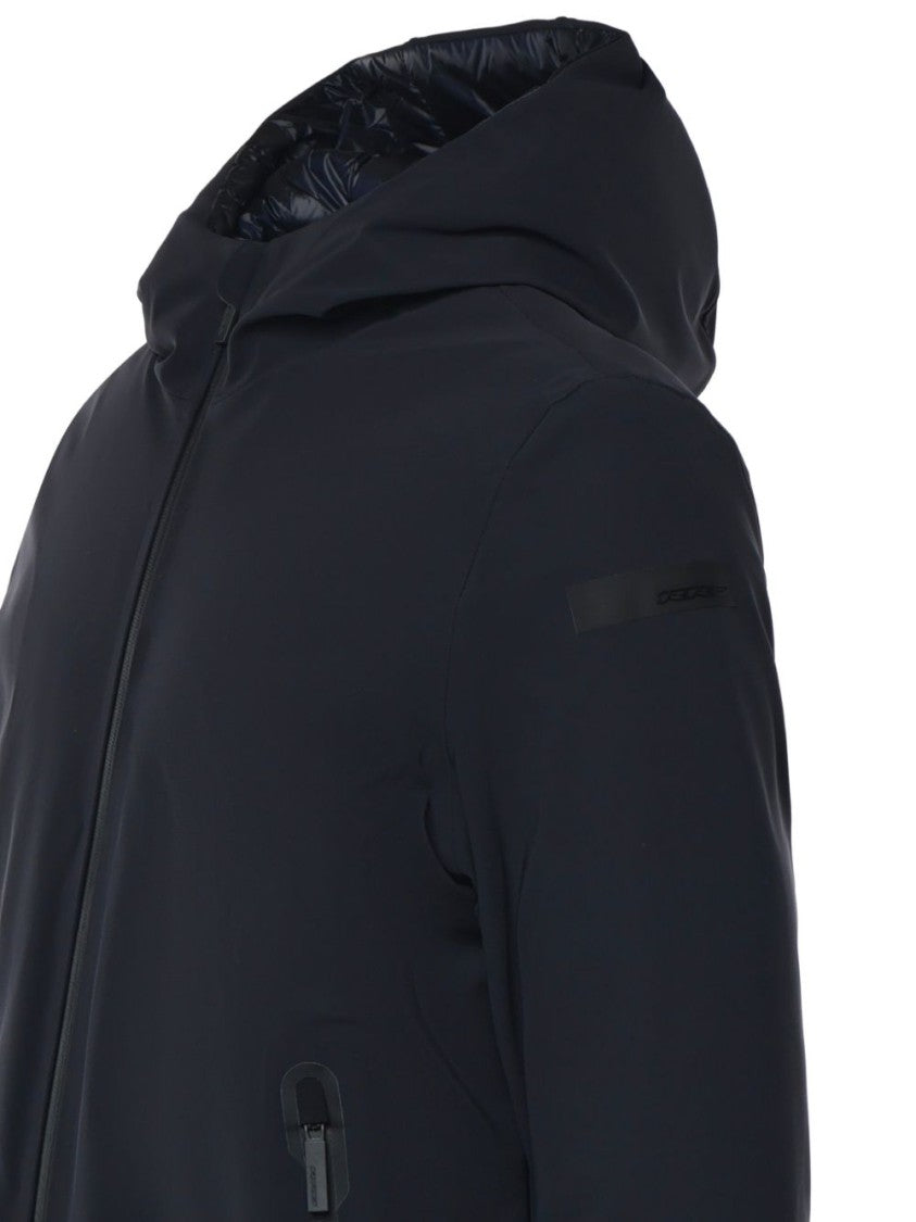 Rrd Black Matte Finish Hooded Zipper Jacket