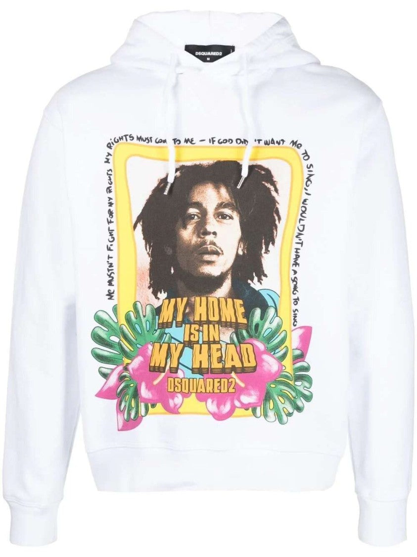 Dsquared2 Slogan-Print Cotton Hoodie