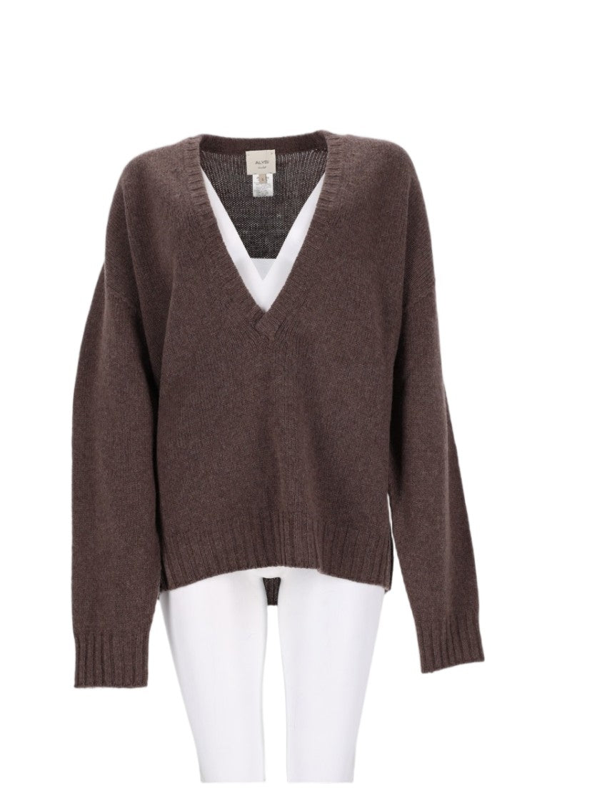 Alysi Relaxed Fit Merino Wool And Cashmere Sweater