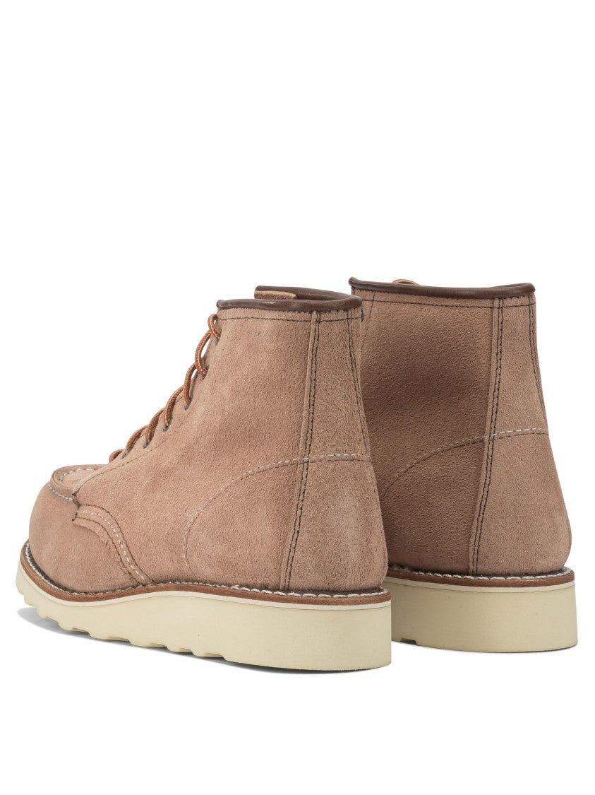 Red Wing 6'' Moc Toe 3319 Dusty Rose Abilene Lace-Up Ankle Boots