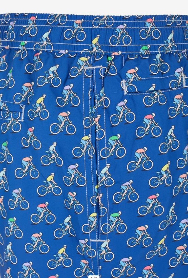 Mc2 Saint Barth Blue Lighting Micro Fantasy Swim Shorts