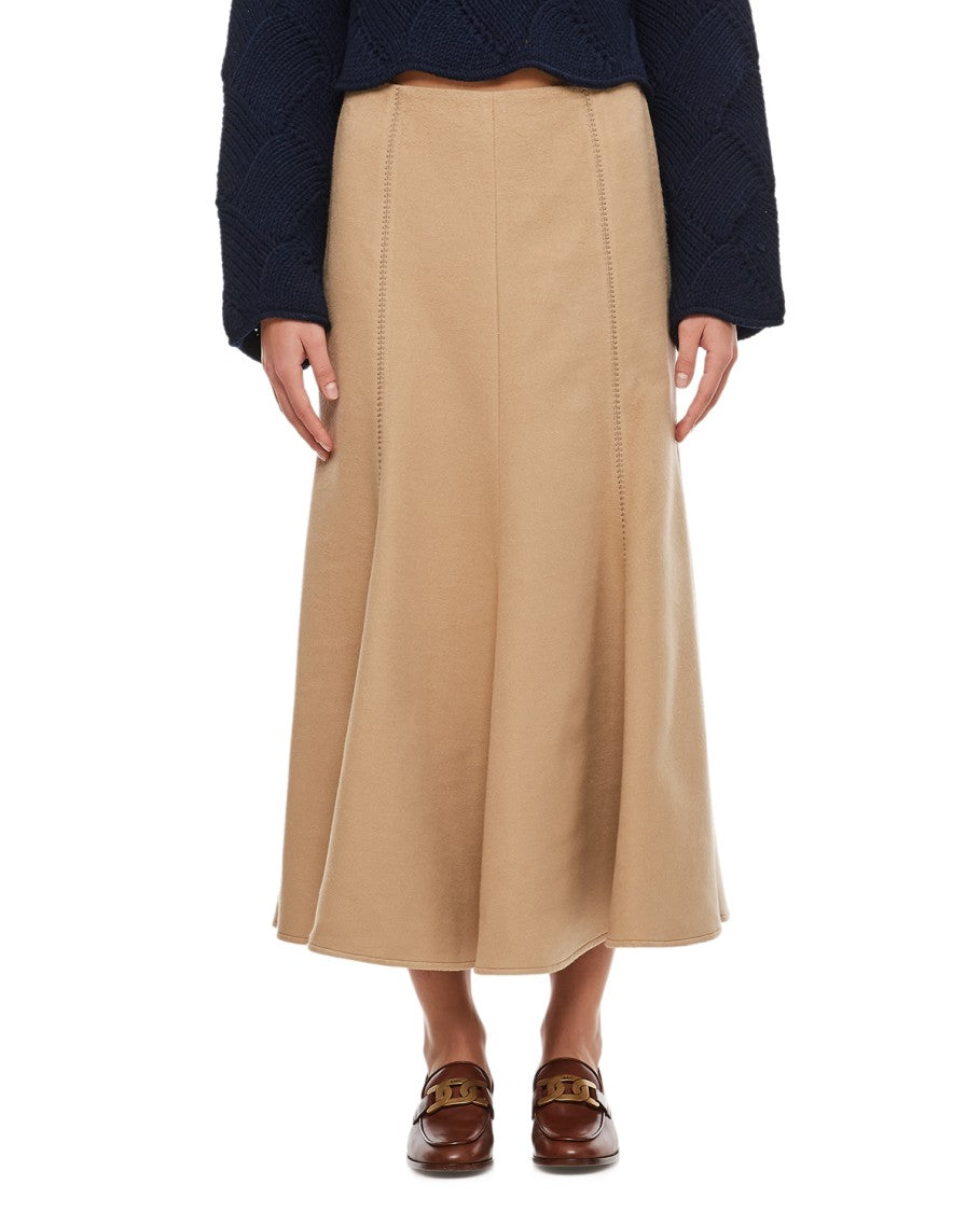 Gabriela Hearst Silk Pleated Midi Skirt