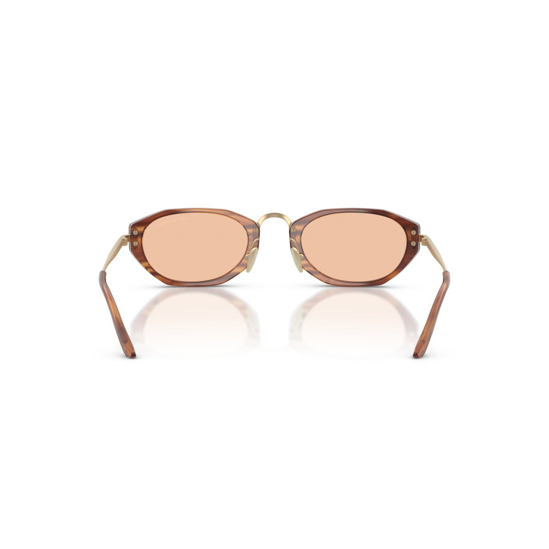 Giorgio Armani 0Ar8242 Angular Geometric Sunglasses With Translucent Brown Frame