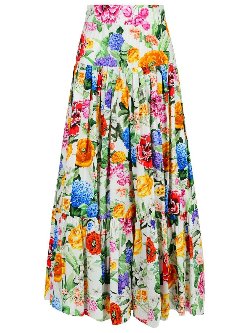 Dolce & Gabbana Multicolor Cotton Skirt