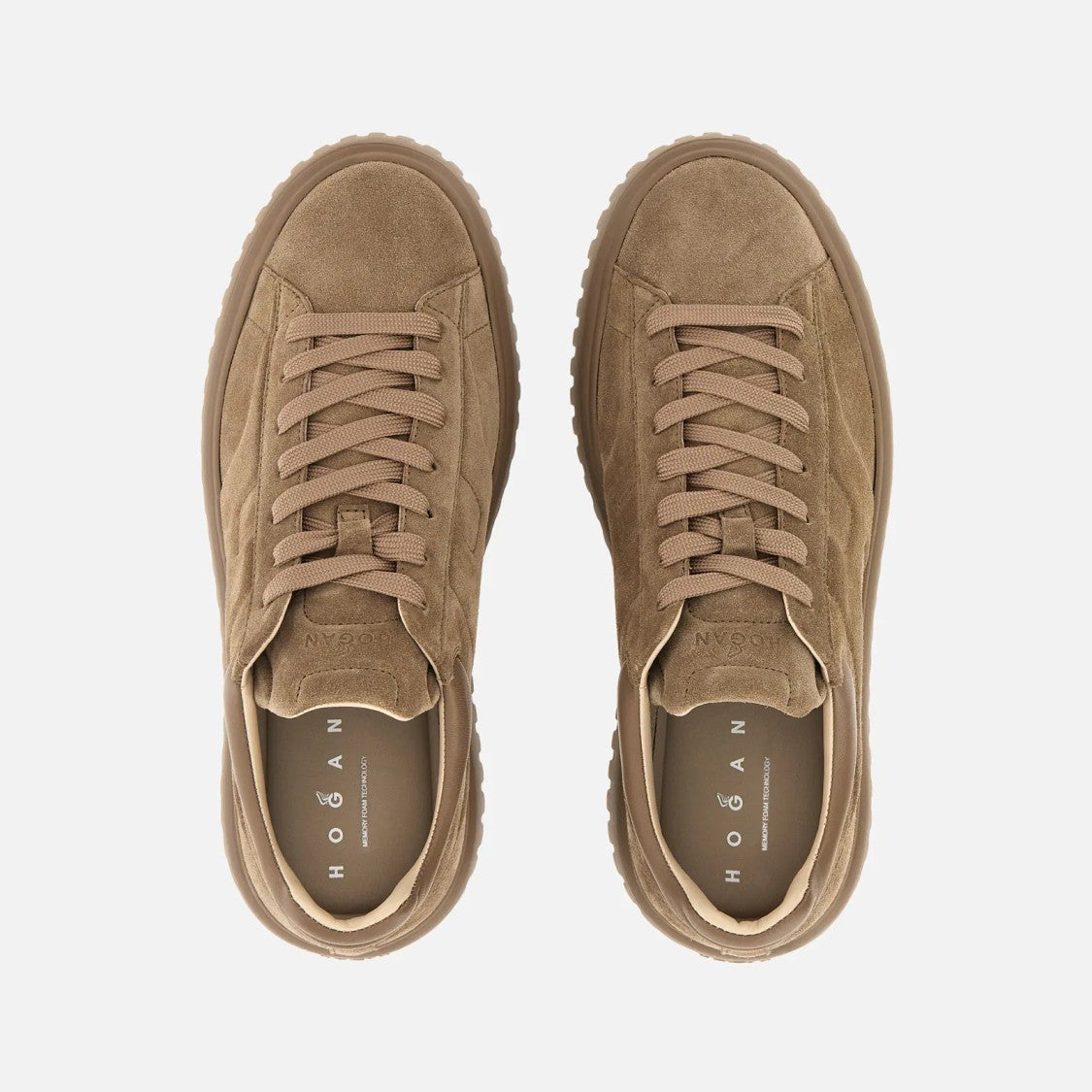 Hogan H-Stripes H Shoes With Distinctive Suede Upper