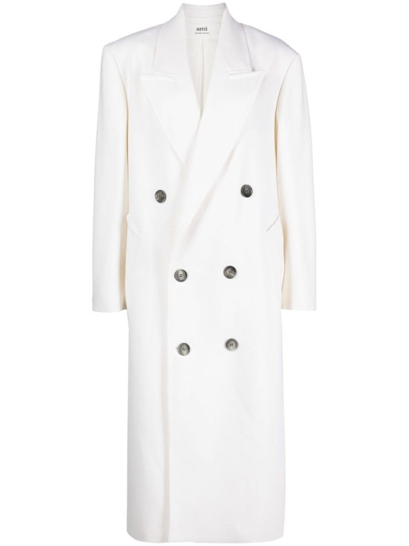 Ami Paris Double-Breasted Ankle-Length Coat