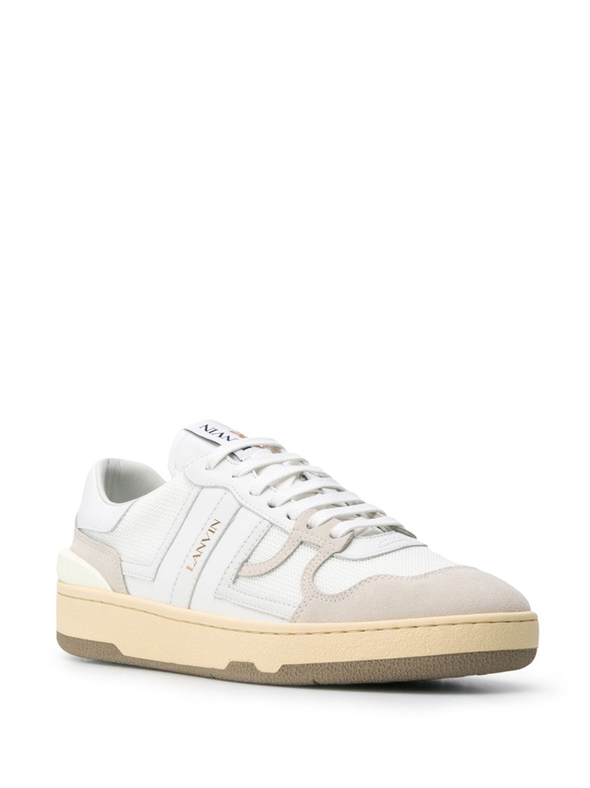 Lanvin White Tennis Low Top Clay Sneakers