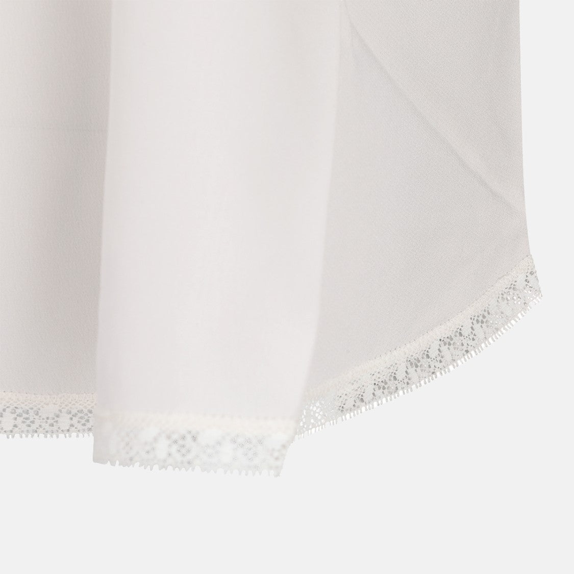 Zadig & Voltaire Silk Top With Intricate Lace And V-Neckline