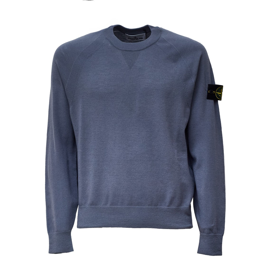 Stone Island Triangular Insert Ribbed Knit Sweater