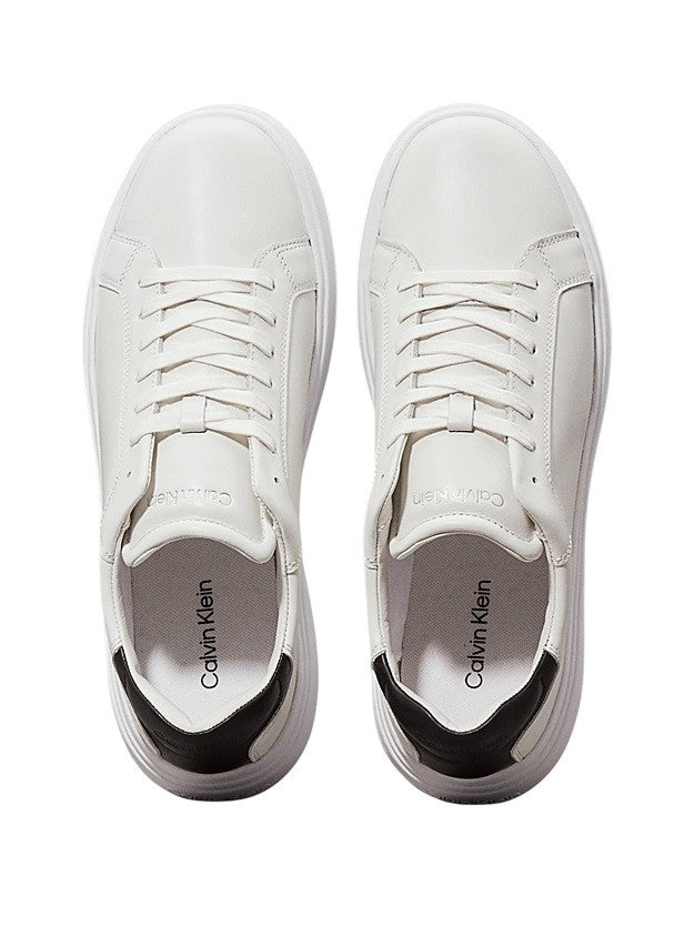Calvin Klein Minimalistic White Sneakers With Transparent Outsole