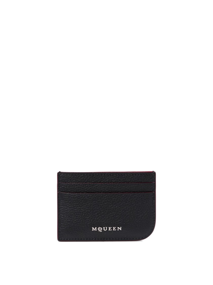 Alexander Mcqueen Black Leather Wallet By Alexander Mcqueen