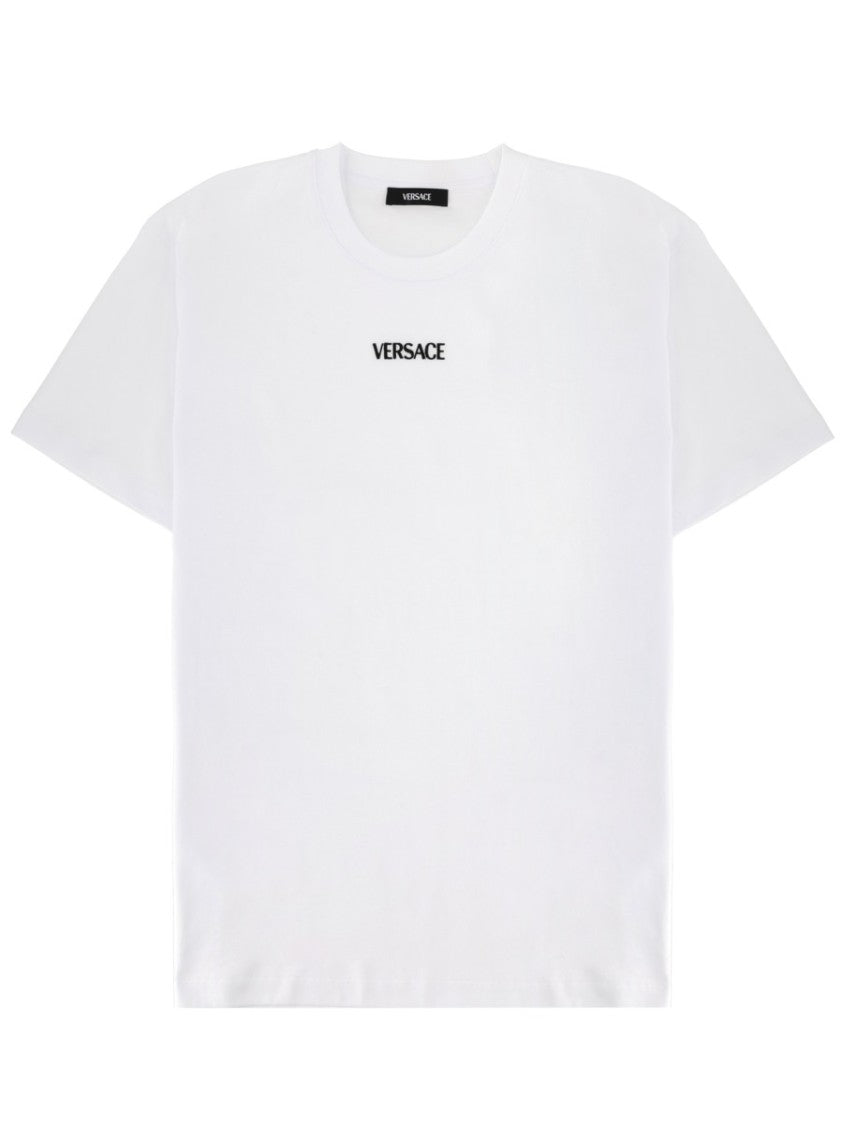 Versace Minimalist White Logo T-Shirt