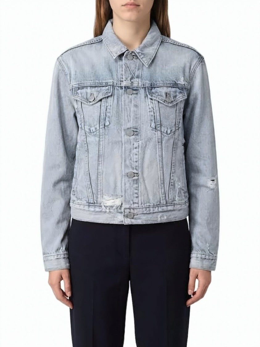 Polo Ralph Lauren Light-Wash Denim Jacket With Classic Collar And Adjustable Hem