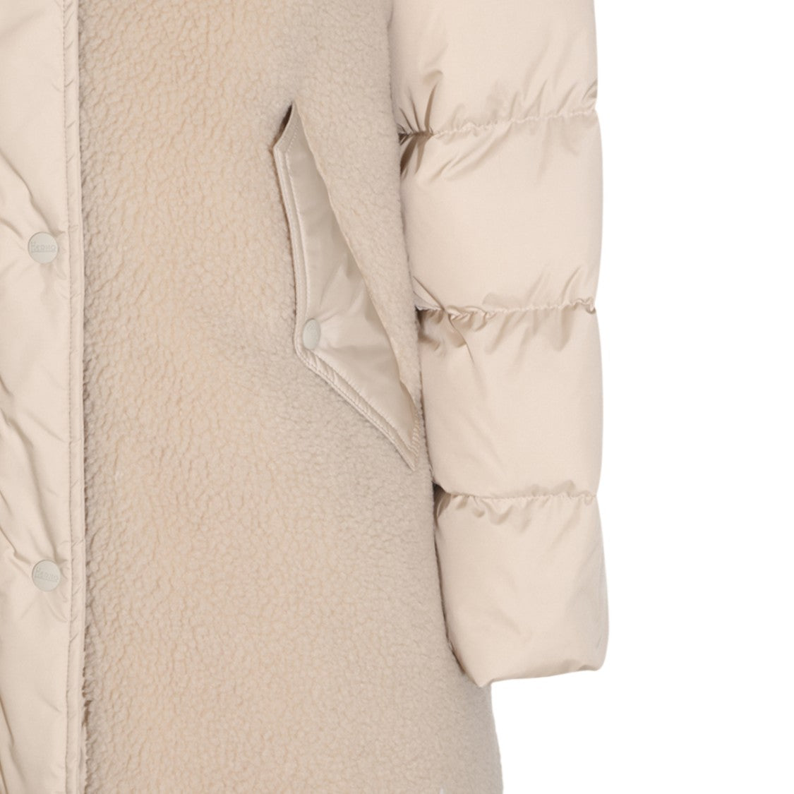 Herno Relaxed-Fit Quilted Coat With Textured Panels