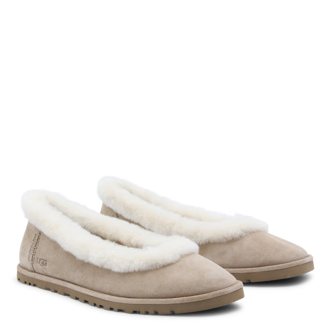 Ugg Beige Suede Flats