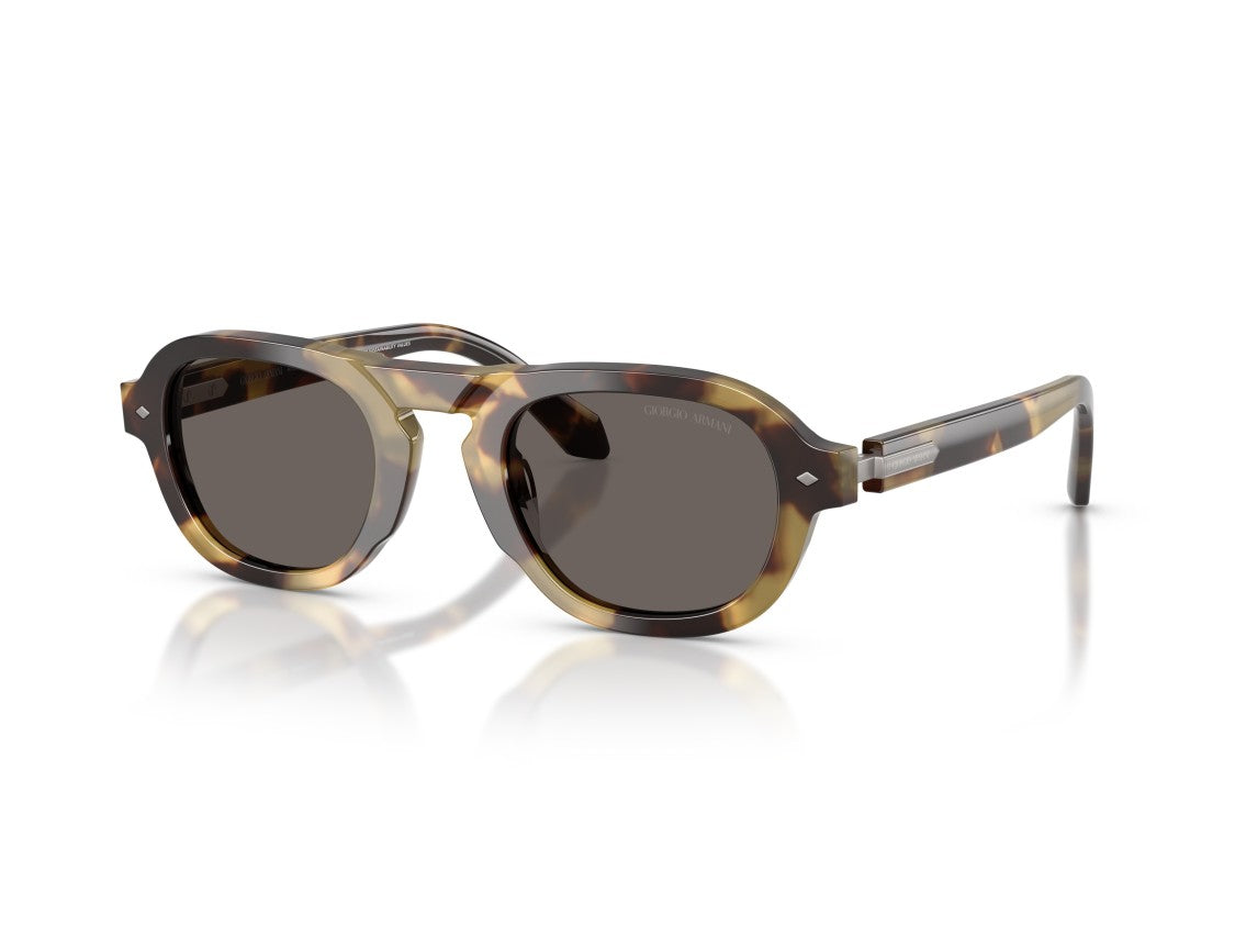 Giorgio Armani Tortoiseshell 0Ar8244 Geometric Sunglasses