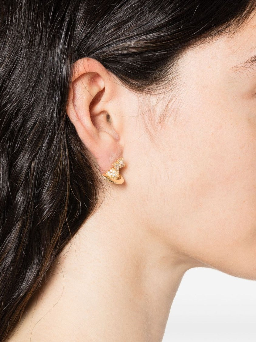 Vivienne Westwood Gold-Tone Earrings With Signature Orb
