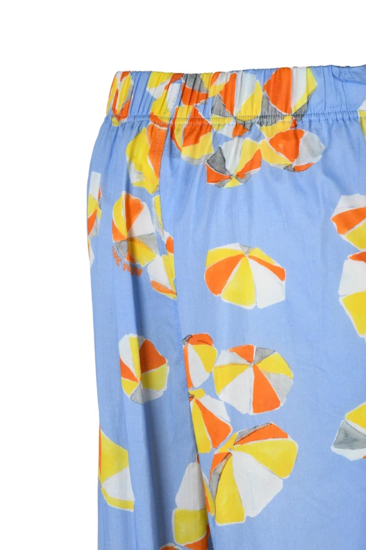 Mo5ch1no Jeans High Waist Trousers - Azul/Yellow